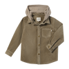 ERIN hooded shirt beige cord