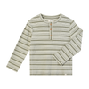 ADAMS Sage/Cream Ribbed Henley