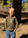 PICKET sage 3/4 zip up
