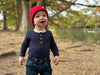 Navy Rib AYNOR Onesie