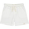 BLUEPETER White Ribbed Shorts
