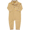 Mustard/White/Rust Stripe Romper