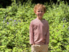 AIKEN Burgundy Striped Raglan Tee