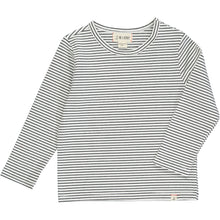  White with black striped tee