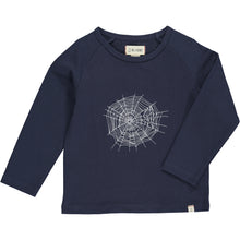  Navy with spider web print