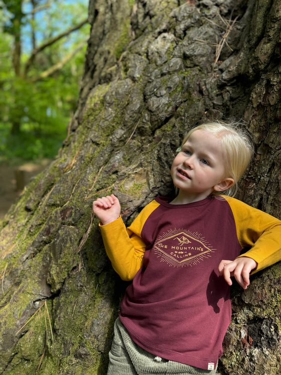 MIDWAY Burgundy Mountain Printed Tee