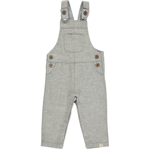 Grey Wool Woven Overalls