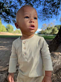 Cream MASON Rib Romper