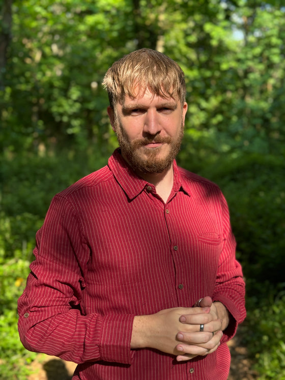 Mens Atwood Woven Shirt burgundy stripe
