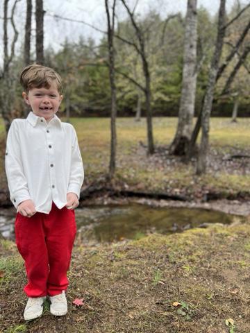 Red JAY Twill Pants