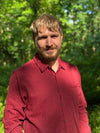 Mens Atwood Woven Shirt burgundy stripe
