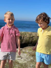 Yellow Pique Polo