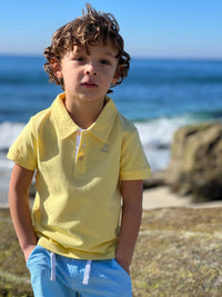 Yellow Pique Polo