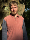 Mens Troy Polo brown stripe