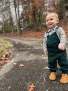 Green/Beige Stripe SEYMOUR Polo Onesie