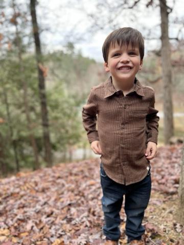 Brown Stripe ATWOOD Woven Shirt