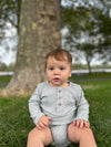 Grey Rib Aynor Onesie