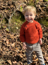 Rust MORRISON baby-sweater