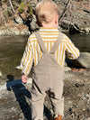 Gold stripe JASPER Woven Onesie