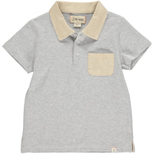  Mens Halyard Polo grey/white