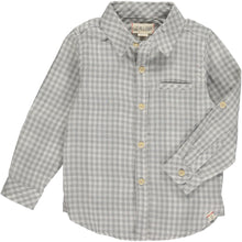  Mens Merchant Woven Shirt grey plaid