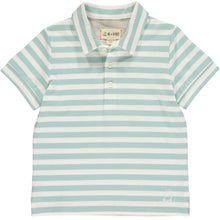  Mens Flagstaff Polo mint/white stripe