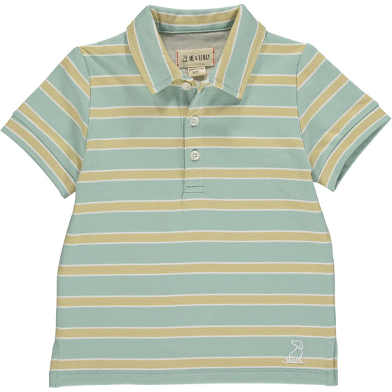 Mens Flagstaff Polo sage/leaf/white