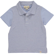  Mens Halyard Polo blue stripe