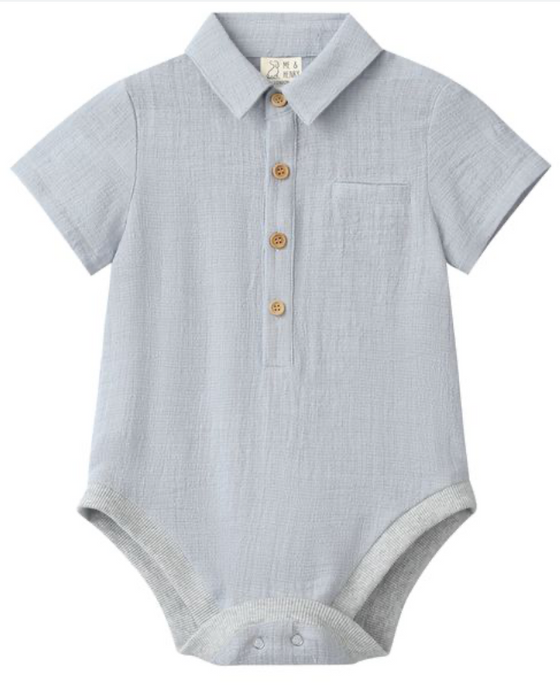 GREY HELFORD WOVEN ONESIE