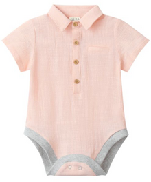  PEACH HELFORD WOVEN ONESIE