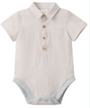 CREAM SEERSUCKER HELFORD WOVEN ONESIE