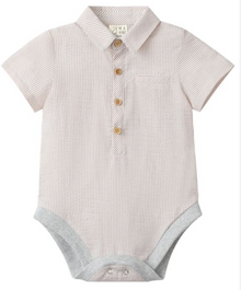  CREAM SEERSUCKER HELFORD WOVEN ONESIE