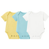 WHITE/MINT/LEMON  WALTY TRIPLE PACK ONESIE