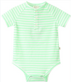 NEON GREEN RAGLAN Jersey Onesie