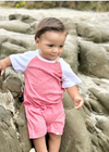 AFLOAT HEATHERED RED Raglan Romper