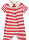 SALTASH RED STRIPE POLO  Romper