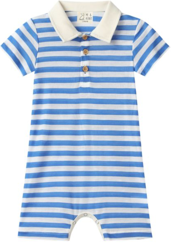 SALTASH ROYAL STRIPE POLO  Romper
