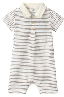  SALTASH THIN BEIGE STRIPE POLO  Romper