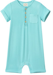  CAMBORNE TURQUOISE Henley Romper