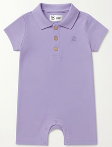  DRIFT LILAC Pique Polo Romper