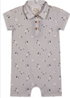 MOLOKAI GREY SEAGULLS PRINTED WOVEN ROMPER