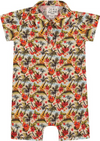 MOLOKAI HAWAIIAN MUSIC PRINTED WOVEN ROMPER