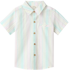  GREEN MULTI STRIPE NEWPORT WOVEN SHIRT