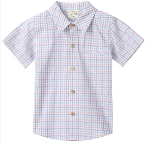 PINK/BLUE/LILAC PLAID NEWPORT WOVEN SHIRT