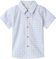  PINK/BLUE PLAID NEWPORT WOVEN SHIRT