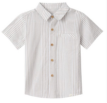  CREAM WHITE STRIPE SEERSUCKER  NEWPORT WOVEN SHIRT
