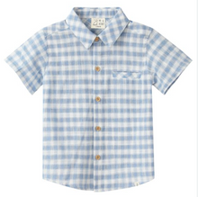  BLUE/ WHITE PLAID  NEWPORT WOVEN  SHIRT