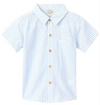 PALE BLUE / WHITE STRIPE  NEWPORT WOVEN SHIRT