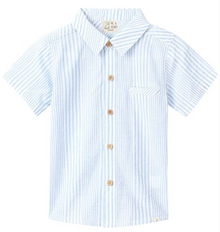  PALE BLUE / WHITE STRIPE  NEWPORT WOVEN SHIRT