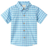 BLUE/ TURQUOISE PLAID NEWPORT WOVEN SHIRT